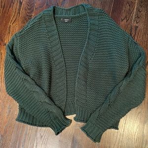 Vici Dark Green Cardigan